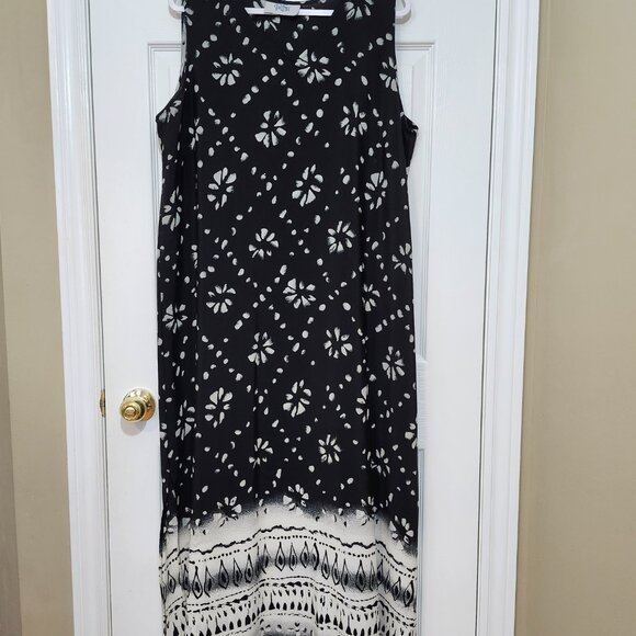 Career Elements Women's Sleeveless Flowy Beach Summer Long Dress ~ Sz. XL ~ - Picture 2 of 4